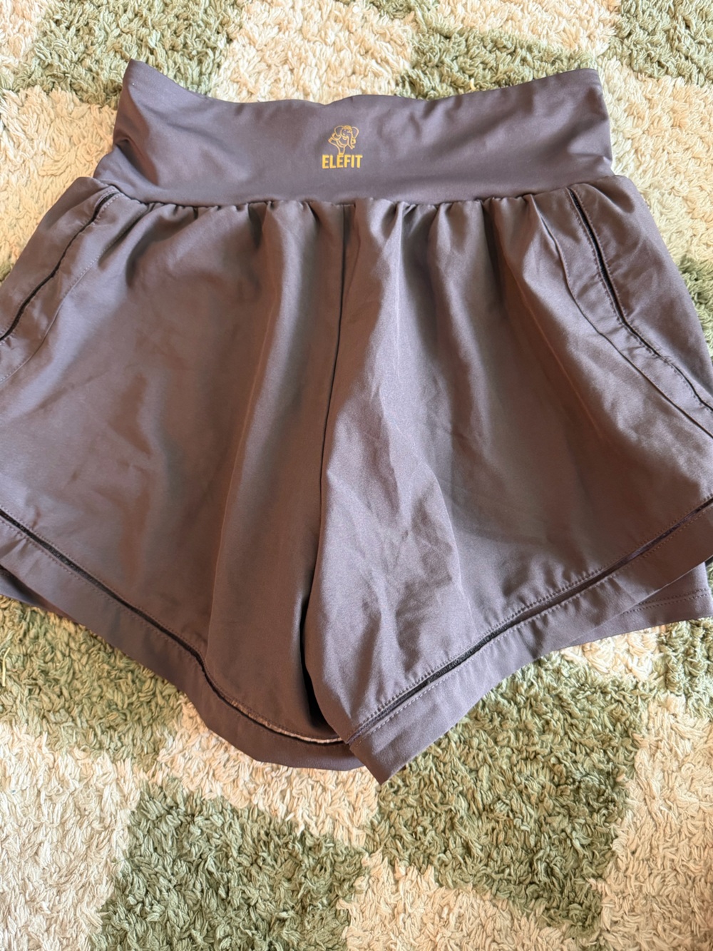 Charcoal Women's Athletic Shorts with High Waist